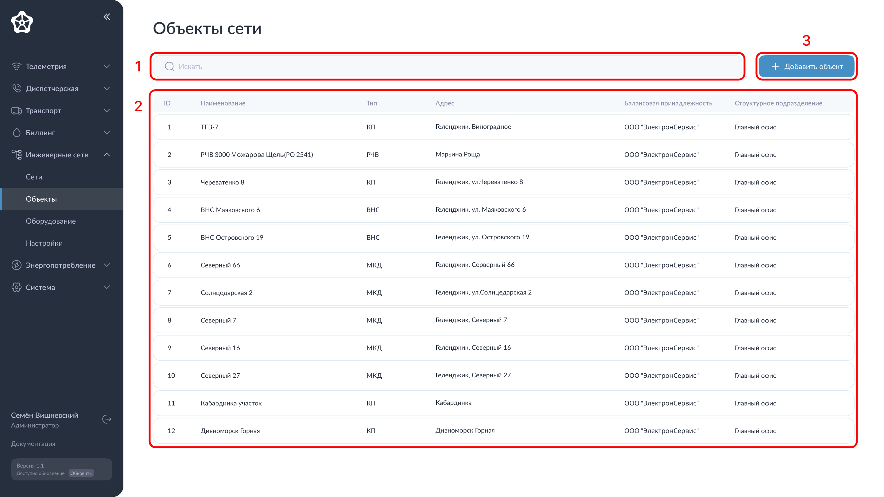 Обзор элементов управления страницы Обзор элементов управления страницы