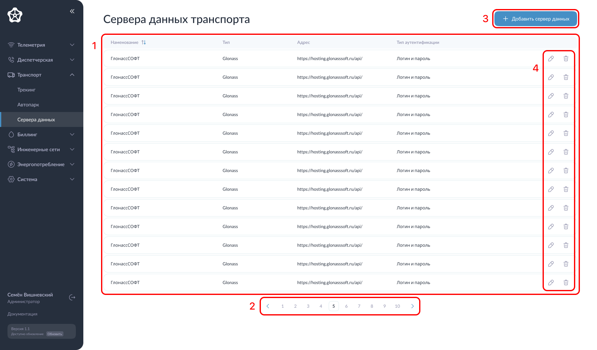 Обзор элементов управления страницы Обзор элементов управления страницы