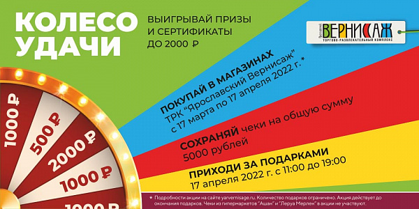 Колесо удачи март 2022